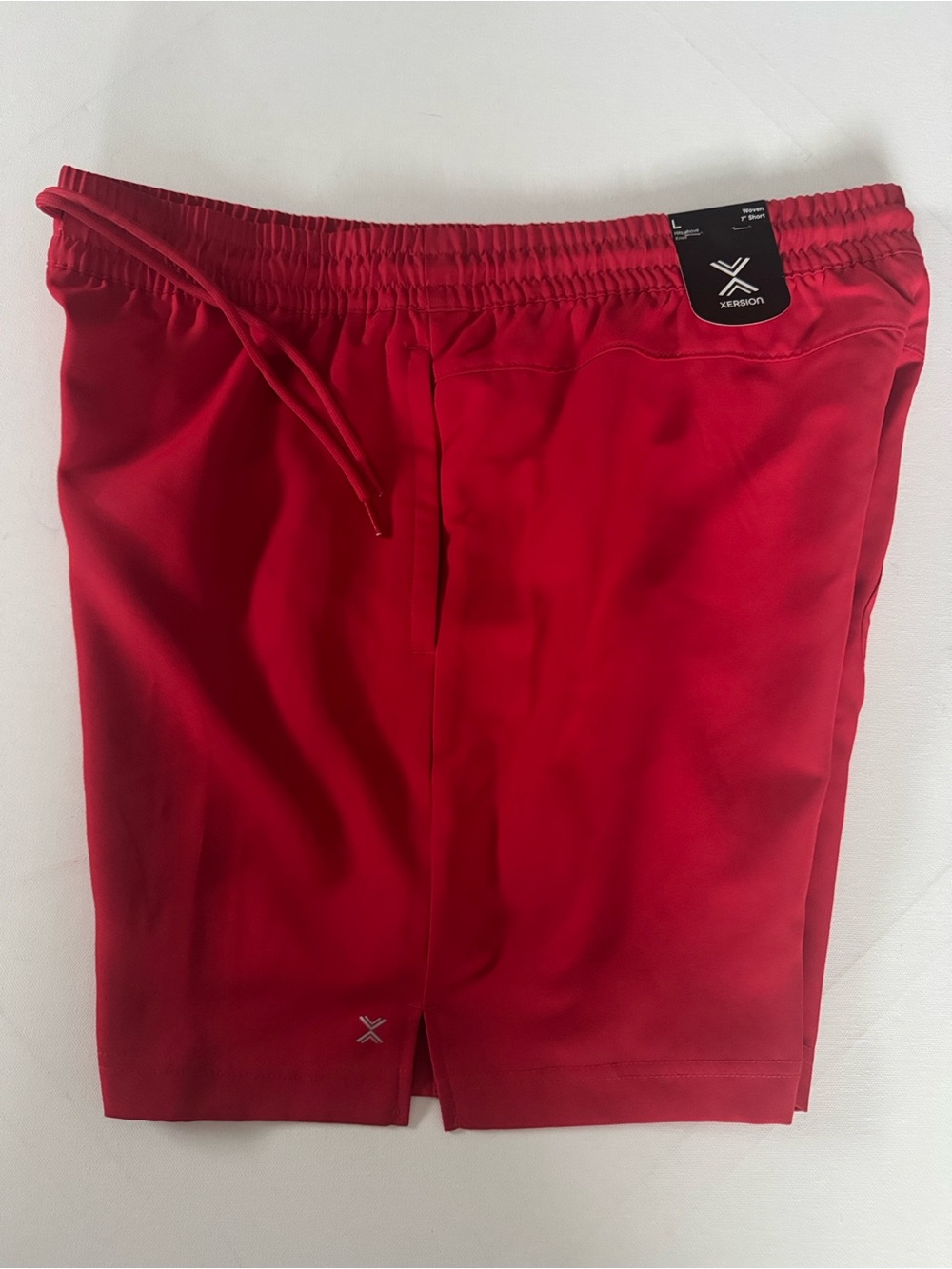 Red Athletic Shorts Mens Large Woven Xersion